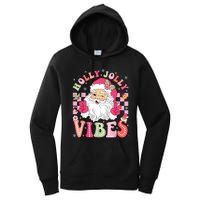 Groovy Cute Santa Claus Christmas Vibes Xmas Women Girl Women's Pullover Hoodie