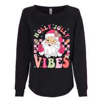 Groovy Cute Santa Claus Christmas Vibes Xmas Women Girl Womens California Wash Sweatshirt