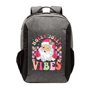 Groovy Cute Santa Claus Christmas Vibes Xmas Women Girl Vector Backpack