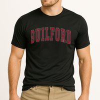Guilford Connecticut Souvenir College Style Red Text Cooling Performance Crew T-Shirt