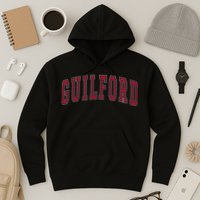Guilford Connecticut Souvenir College Style Red Text Hoodie