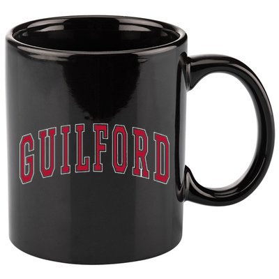 Guilford Connecticut Souvenir College Style Red Text 11oz C Handle Ceramic Mug