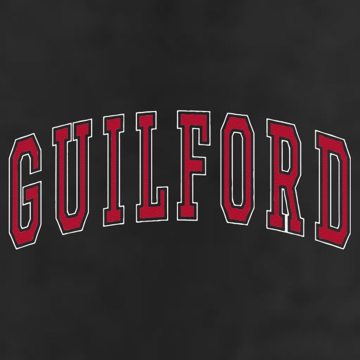 Guilford Connecticut Souvenir College Style Red Text 25L Jumbo Tote