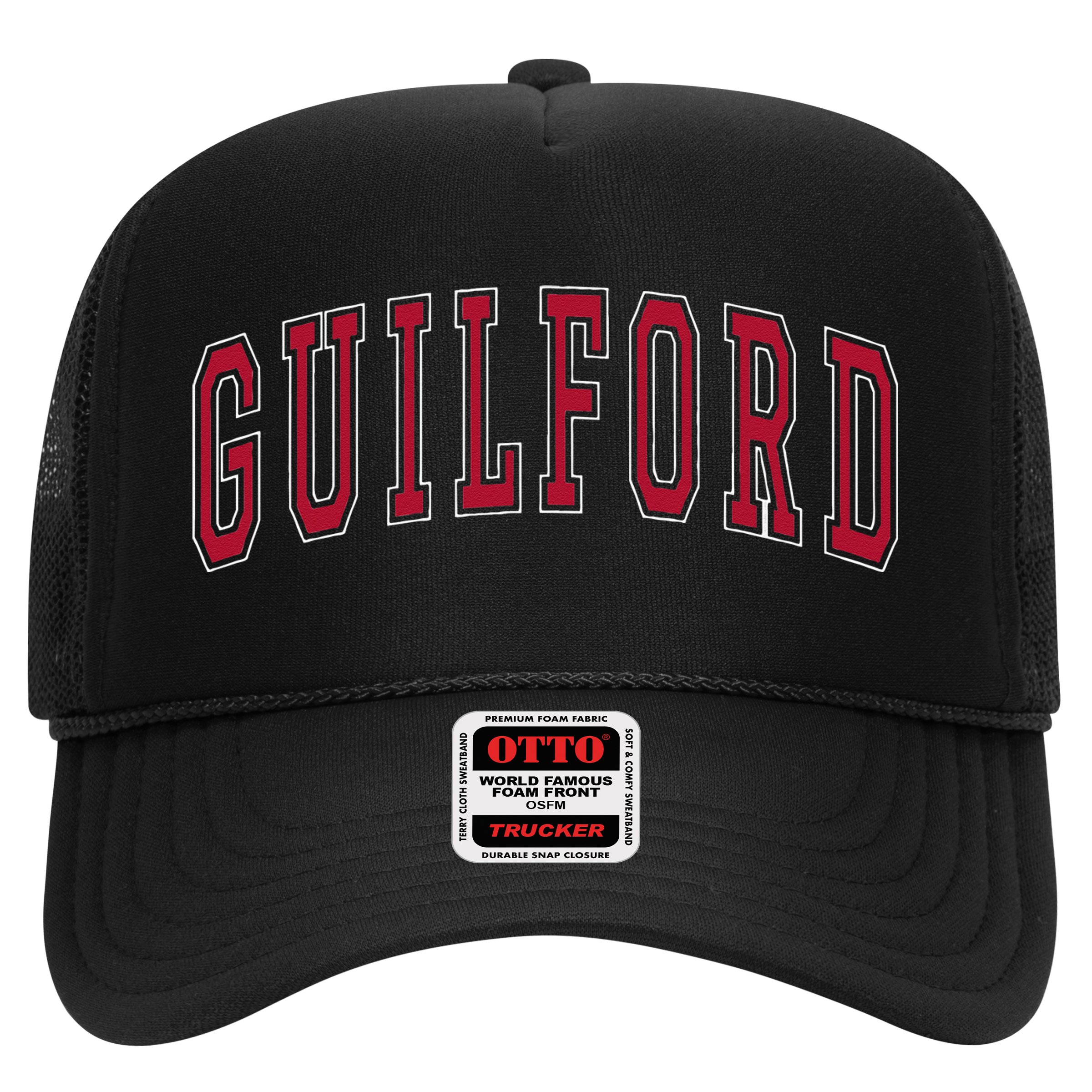 Guilford Connecticut Souvenir College Style Red Text Hat