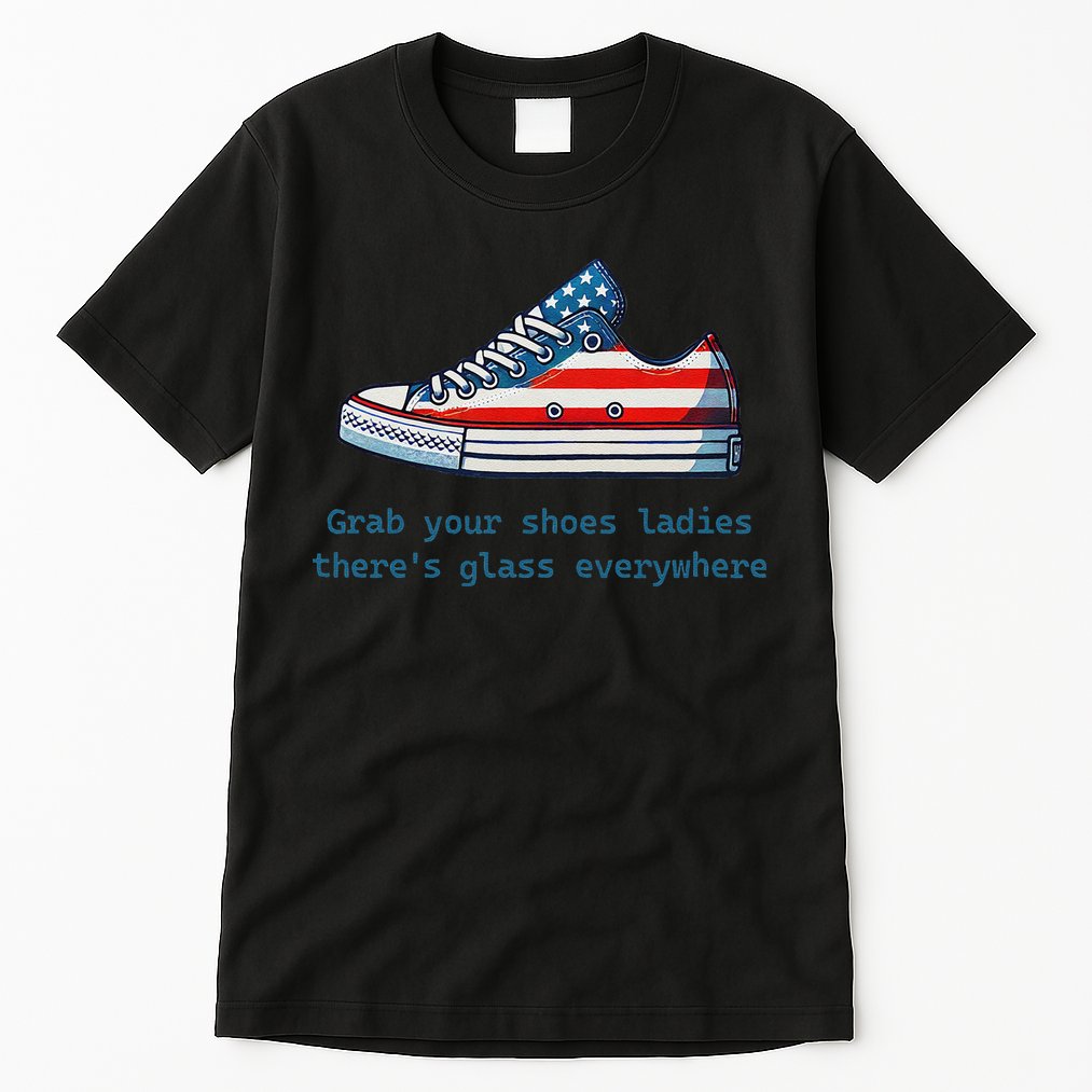 Glass Ceiling Shoe First Woman President Kamala Harris Tall T-Shirt