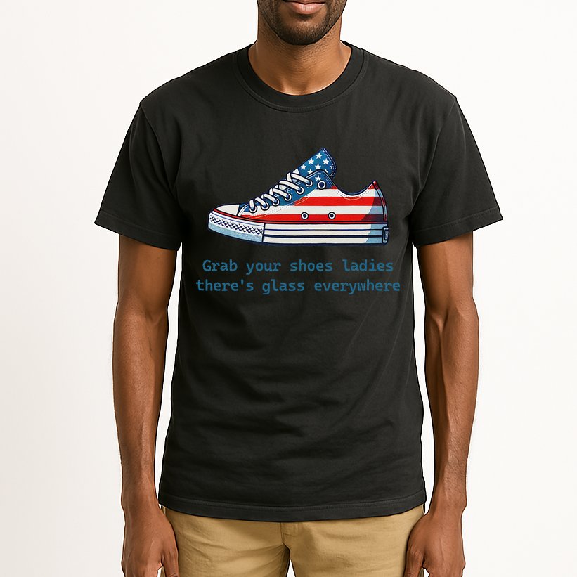 Glass Ceiling Shoe First Woman President Kamala Harris Tall T-Shirt