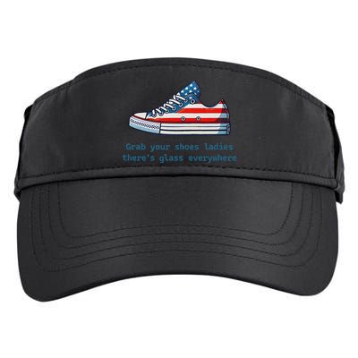 Glass Ceiling Shoe First Woman President Kamala Harris Adult Drive Performance Visor