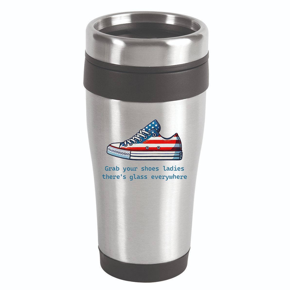 Glass Ceiling Shoe First Woman President Kamala Harris 16oz Travel Tumbler