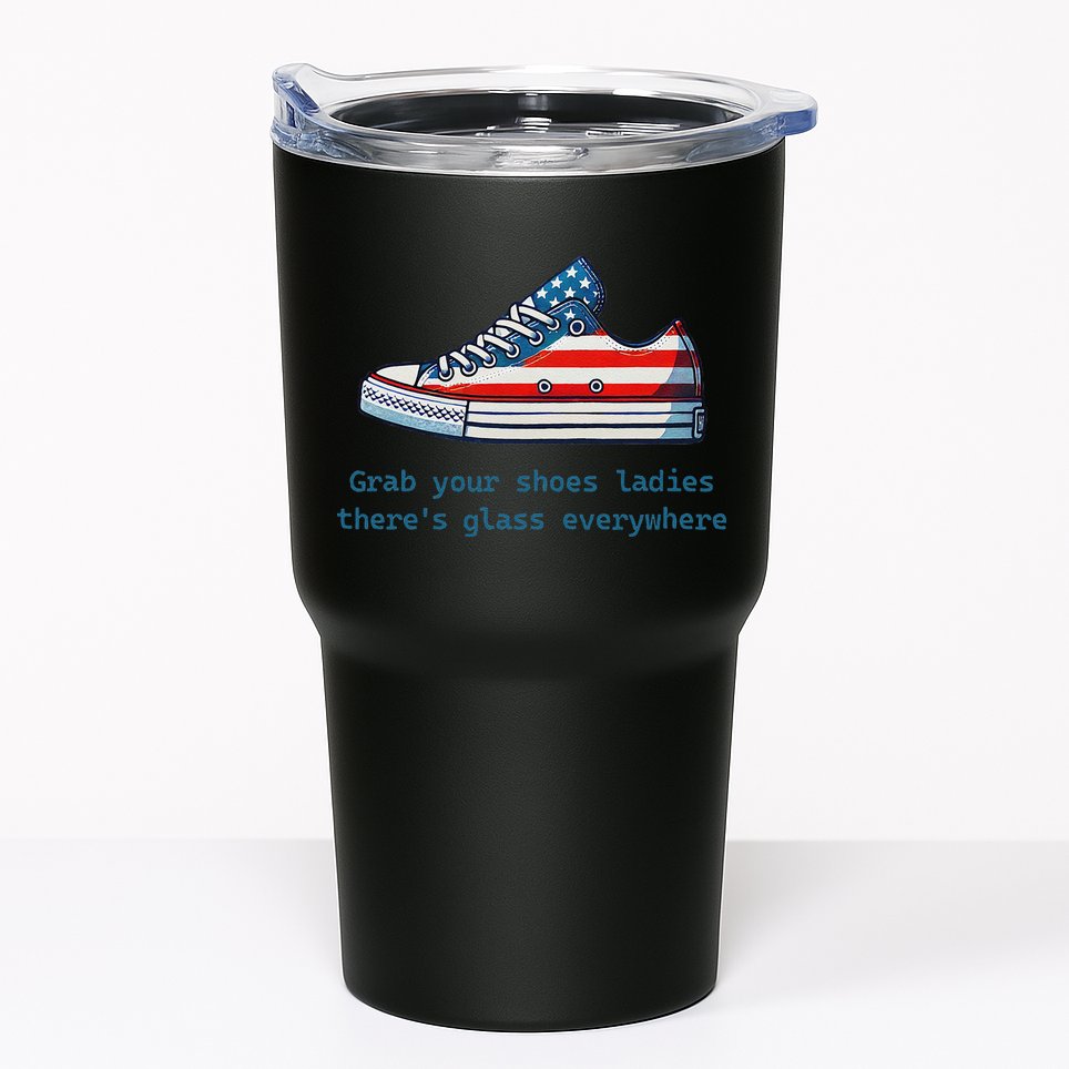 Glass Ceiling Shoe First Woman President Kamala Harris Tumbler