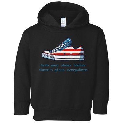Glass Ceiling Shoe First Woman President Kamala Harris Toddler Hoodie