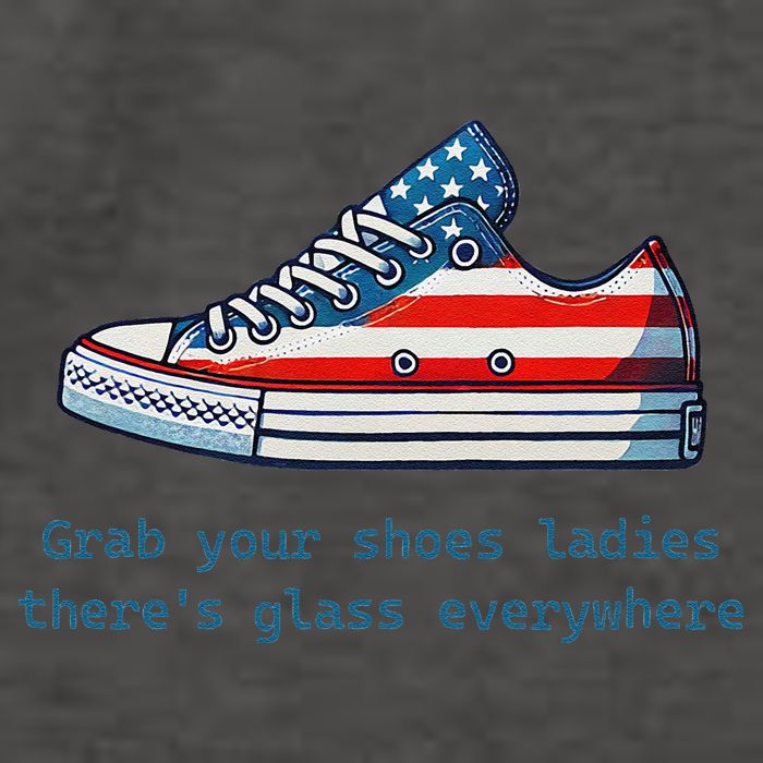 Glass Ceiling Shoe First Woman President Kamala Harris Vector Backpack