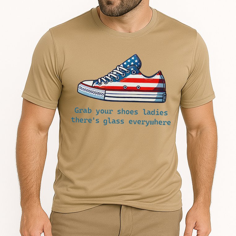 Glass Ceiling Shoe First Woman President Kamala Harris Cooling Performance Crew T-Shirt