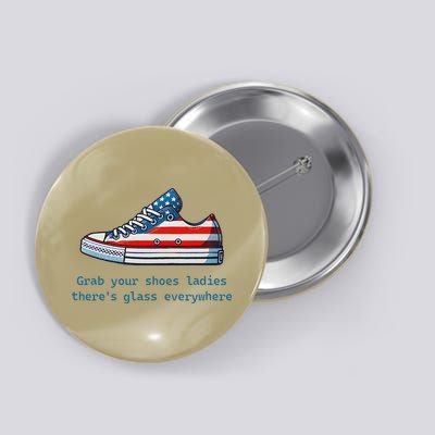 Glass Ceiling Shoe First Woman President Kamala Harris Button