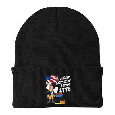 Grillin & Chillin Since 1776 July 4th Independence Beanie