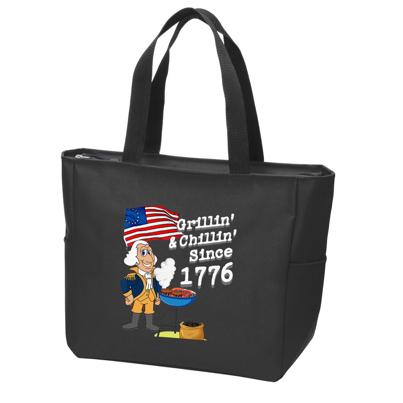 Grillin & Chillin Since 1776 July 4th Independence Zip Tote Bag