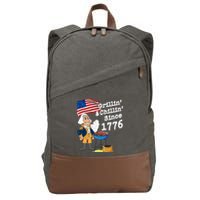 Grillin & Chillin Since 1776 July 4th Independence Cotton Canvas Backpack