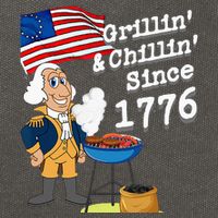 Grillin & Chillin Since 1776 July 4th Independence Cotton Canvas Backpack