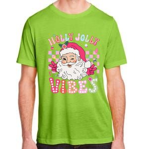 Groovy Cute Santa Claus Christmas Vibes Xmas Gift Adult ChromaSoft Performance T-Shirt