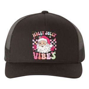 Groovy Cute Santa Claus Christmas Vibes Xmas Gift Yupoong Adult 5-Panel Trucker Hat