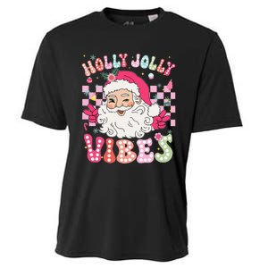 Groovy Cute Santa Claus Christmas Vibes Xmas Gift Cooling Performance Crew T-Shirt