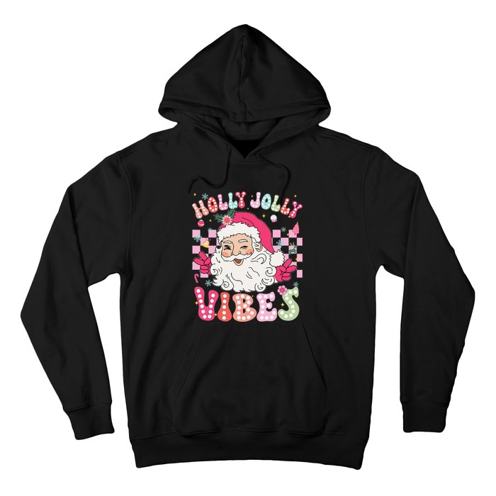 Groovy Cute Santa Claus Christmas Vibes Xmas Gift Hoodie