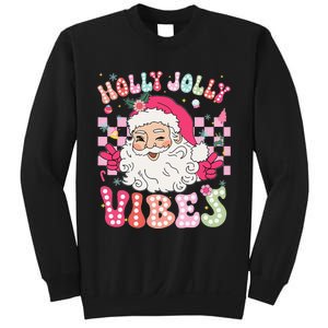 Groovy Cute Santa Claus Christmas Vibes Xmas Gift Sweatshirt