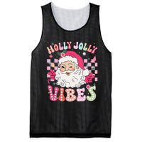 Groovy Cute Santa Claus Christmas Vibes Xmas Gift Mesh Reversible Basketball Jersey Tank