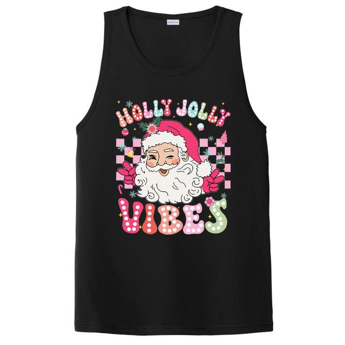 Groovy Cute Santa Claus Christmas Vibes Xmas Gift PosiCharge Competitor Tank