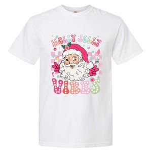 Groovy Cute Santa Claus Christmas Vibes Xmas Gift Garment-Dyed Heavyweight T-Shirt