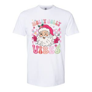 Groovy Cute Santa Claus Christmas Vibes Xmas Gift Softstyle CVC T-Shirt