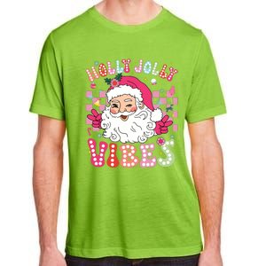 Groovy Cute Santa Claus Christmas Vibes Xmas Girl Adult ChromaSoft Performance T-Shirt