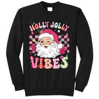 Groovy Cute Santa Claus Christmas Vibes Xmas Girl Sweatshirt