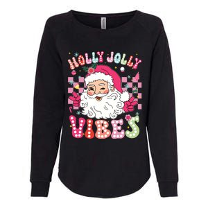 Groovy Cute Santa Claus Christmas Vibes Xmas Girl Womens California Wash Sweatshirt