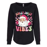 Groovy Cute Santa Claus Christmas Vibes Xmas Girl Womens California Wash Sweatshirt