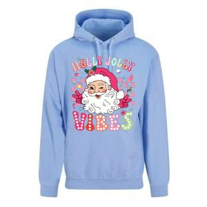 Groovy Cute Santa Claus Christmas Vibes Xmas Girl Unisex Surf Hoodie