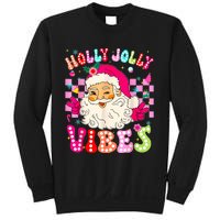 Groovy Cute Santa Claus Christmas Vibes Xmas Sweatshirt