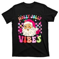 Groovy Cute Santa Claus Christmas Vibes Xmas T-Shirt