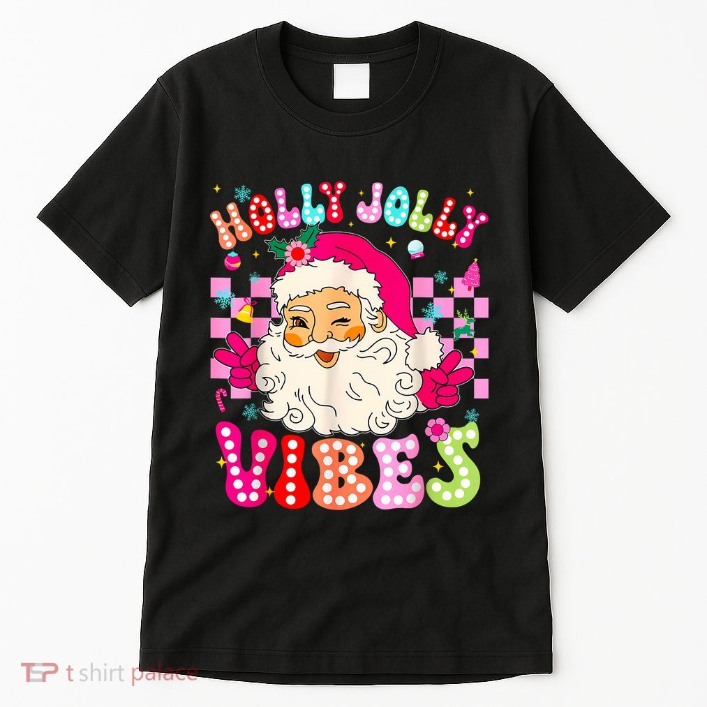 Groovy Cute Santa Claus Christmas Vibes Xmas Tall T-Shirt