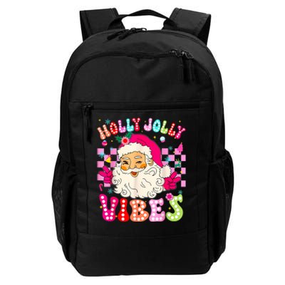 Groovy Cute Santa Claus Christmas Vibes Xmas Daily Commute Backpack