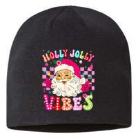 Groovy Cute Santa Claus Christmas Vibes Xmas Sustainable Beanie