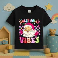 Groovy Cute Santa Claus Christmas Vibes Xmas Toddler T-Shirt