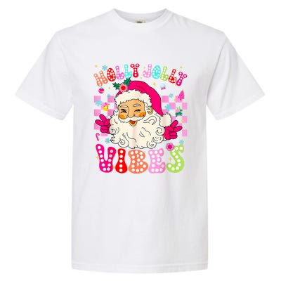 Groovy Cute Santa Claus Christmas Vibes Xmas Garment-Dyed Heavyweight T-Shirt