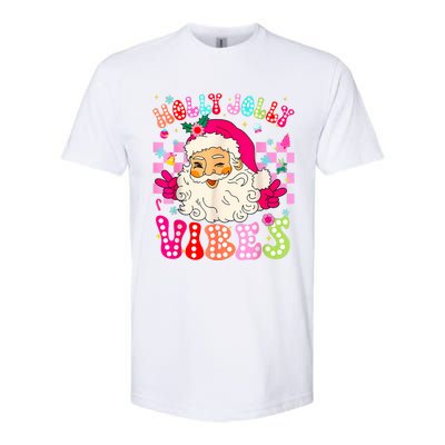 Groovy Cute Santa Claus Christmas Vibes Xmas Softstyle CVC T-Shirt