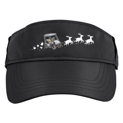 Golf Cart Santa Christmas Sleigh Funny Golf Club Adult Drive Performance Visor