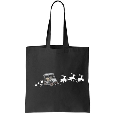 Golf Cart Santa Christmas Sleigh Funny Golf Club Bag