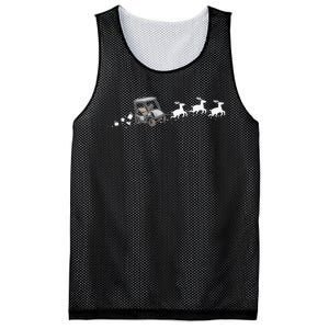 Golf Cart Santa Christmas Sleigh Funny Golf Club Mesh Reversible Basketball Jersey Tank