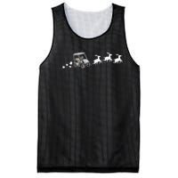 Golf Cart Santa Christmas Sleigh Funny Golf Club Mesh Reversible Basketball Jersey Tank