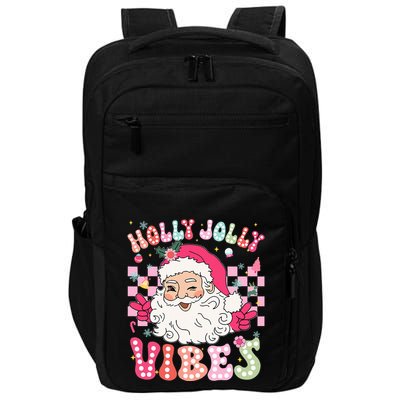Groovy Cute Santa Claus Christmas Vibes Xmas Impact Tech Backpack