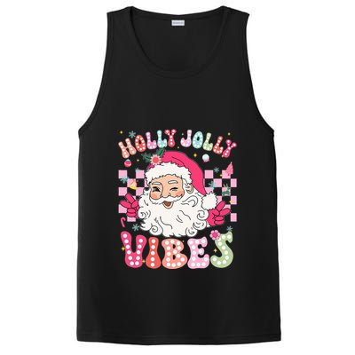 Groovy Cute Santa Claus Christmas Vibes Xmas PosiCharge Competitor Tank