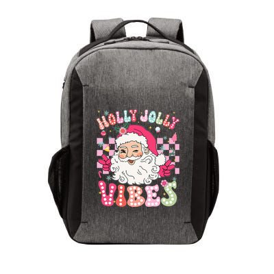Groovy Cute Santa Claus Christmas Vibes Xmas Vector Backpack
